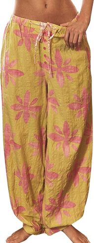 Anoumcy Polka Dots Pajamas Pants Women Lounge Going Out Vacation Lightweight Long Bloomers Loose Fit Casual PJ Pants in Saudi Arabia