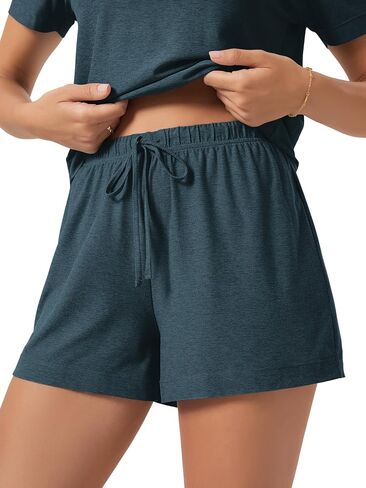 ODODOS Women's Essential Lounge Shorts, Ultra Soft odSTRATUM Tech Lightweight Breathable Drawstring Sleepwear Pajama Bottoms in Kuwait
