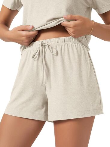 ODODOS Women's Essential Lounge Shorts, Ultra Soft odSTRATUM Tech Lightweight Breathable Drawstring Sleepwear Pajama Bottoms in Kuwait