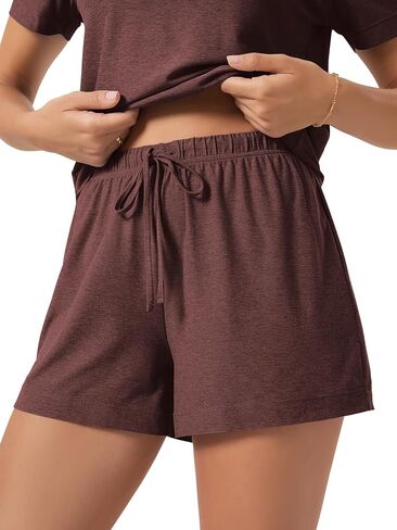 ODODOS Women's Essential Lounge Shorts, Ultra Soft odSTRATUM Tech Lightweight Breathable Drawstring Sleepwear Pajama Bottoms in Kuwait