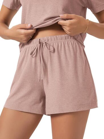 ODODOS Women's Essential Lounge Shorts, Ultra Soft odSTRATUM Tech Lightweight Breathable Drawstring Sleepwear Pajama Bottoms in Kuwait