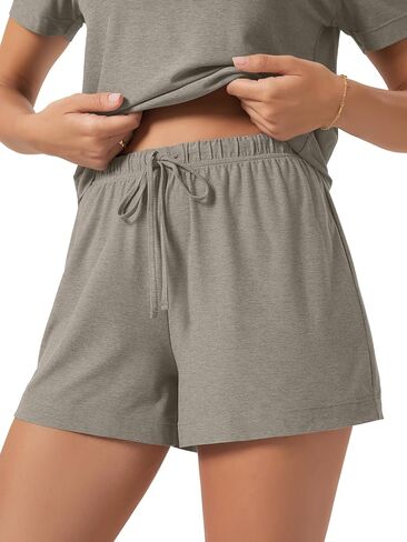 ODODOS Women's Essential Lounge Shorts, Ultra Soft odSTRATUM Tech Lightweight Breathable Drawstring Sleepwear Pajama Bottoms in Kuwait