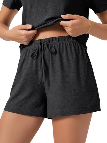 ODODOS Women's Essential Lounge Shorts, Ultra Soft odSTRATUM Tech Lightweight Breathable Drawstring Sleepwear Pajama Bottoms in Kuwait