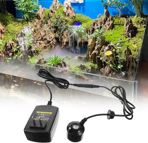 Toyvian Small Fogger Device 3.6cm Mini Ultrasonic Water Fog Maker with US Plug for Indoor Aquarium and Home Decor in Kuwait
