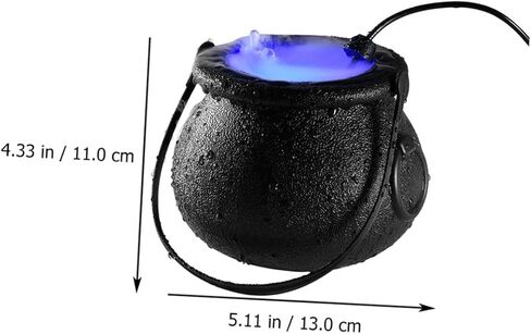 Toyvian 16w Frosted Jar Mist Maker Fog Machine Water Fountain Fogger with US Plug for Halloween Party Indoor Fountain Decoration in Kuwait