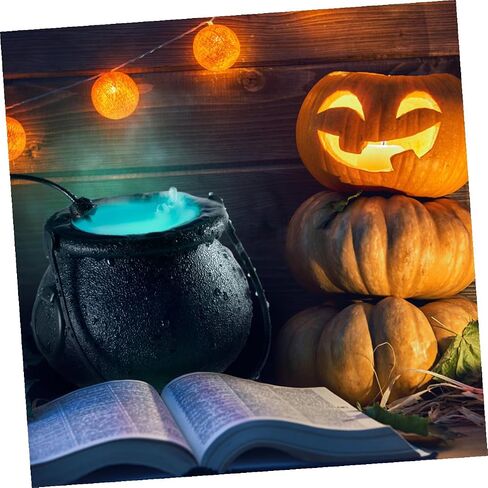 FOMIYES 16w Frosted Jar Mist Maker Ultrasonic Fog Machine with US Plug, Water Fountain Fogger for Halloween Party Decorations and Indoor Home Use in Saudi Arabia