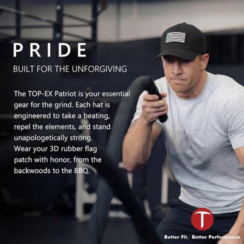 TOP-EX Performance Baseball Hat for Men Water Resistant Golf Cap Running Cooling Snapback Laser Perforated in Kuwait