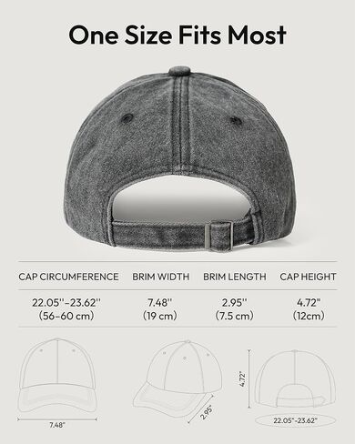 Jeasona Fishing Hat for Men Dad, Fishing Gifts for Fishing Lover, Adjustable Embroidered Washed Distressed Baseball Cap, Fathers Day Birthday Gifts for Husband from Wife Black in Kuwait