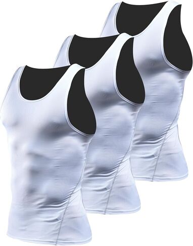 Men's Athletic Sports Compression Tank Top Under Base Layer Shirts in Kuwait