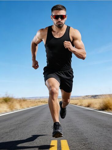 Men's Athletic Sports Compression Tank Top Under Base Layer Shirts in Kuwait