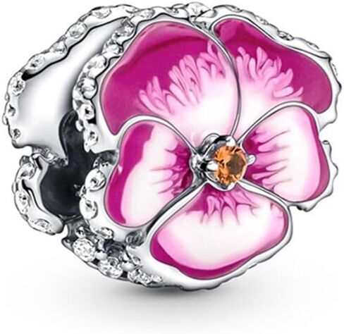 10 Pack Silver Charms for Pandora Bracelets and Necklaces Charms for Women CZ Pendant Jewelry Charm Set in Kuwait