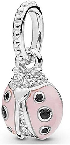 10 Pack Silver Charms for Pandora Bracelets and Necklaces Charms for Women CZ Pendant Jewelry Charm Set in Kuwait
