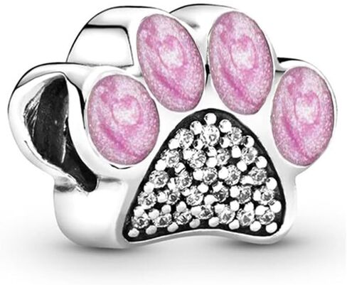 10 Pack Silver Charms for Pandora Bracelets and Necklaces Charms for Women CZ Pendant Jewelry Charm Set in Kuwait