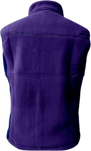 Women's Fleece Vest, Full-Zip Sleeveless Gilet with Stand Collar and Zipper Pockets, Warm Lightweight Jacket in Kuwait