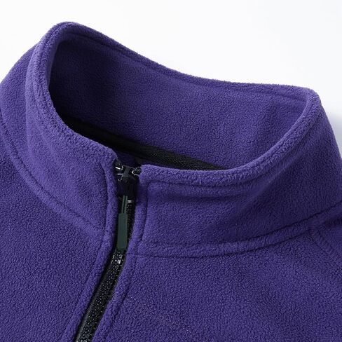 Women's Fleece Vest, Full-Zip Sleeveless Gilet with Stand Collar and Zipper Pockets, Warm Lightweight Jacket in Kuwait