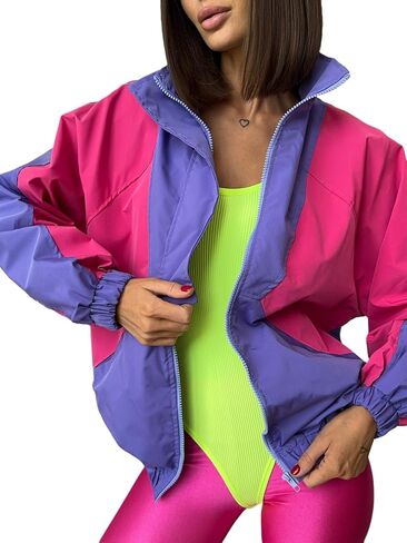Rain Jacket for Women, Windbreaker, Spring Jackets, Light Waterproof Raincoat, 80s and 90s Outfit in Saudi Arabia