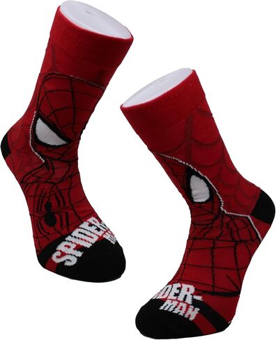 Spider Man Mens Calf Socks Size 6.5-11.5 in Saudi Arabia