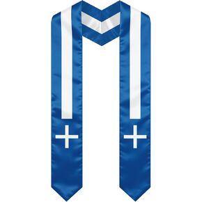 Greece Graduation Sash Stole International Study Abroad Unisex Greece Flag Graduation Scarf in Kuwait