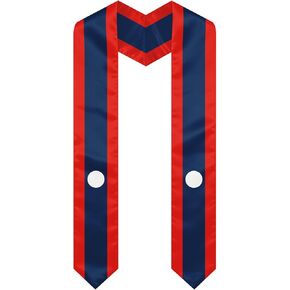 Laos Graduation Sash Stole International Study Abroad Unisex Laos Flag Graduation Scarf in Kuwait