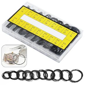 200Pcs O Ring Watch Gasket, 18 Types Rubber Sealing Watch Back Cover for Watch Repair, 0.5/0.6 16-30mm Seal Washers Set for Watch Repair in Saudi Arabia