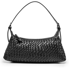 Shoulder Bags for Women, Woven Leather Crossbody Bag Small Purse Cute Hobo Tote Handbag Mini Clutch in Saudi Arabia