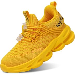 Girls Boys Sneakers Lightweight Breathable Kids Girls Boys Tennis Shoes Slip on with Bungee Lace Running Athletic Shoes for Little Kid/Big Kid/Toddler in Saudi Arabia