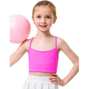 IFNOW Girls Sports Bra Y Back Spaghetti Strap Training Bra Padded Yoga Crop Top for Teens Kids 5-14 Years in Saudi Arabia