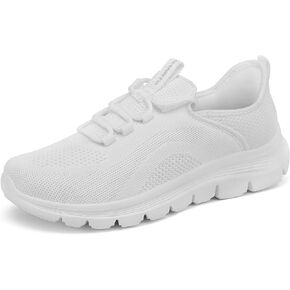 Dannto Women's Running Shoes Hands-Free Slip On Breathable Knit Walking Sneakers Non-Slip for Work Gym & Casual in Kuwait