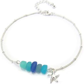 LA Style Starfish Sea glass Anklet in Saudi Arabia
