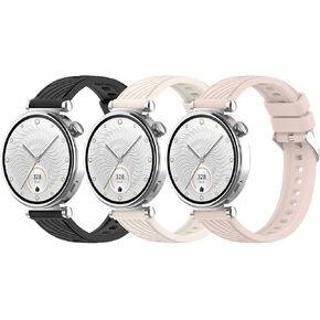 Watch Strap Compatible with Huawei GT 5 41mm/GT5 Pro 42mm/GT4 41mm Silicone Sport Replacement Band for Women in Saudi Arabia