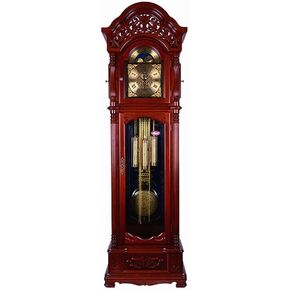 Grandfather Clocks Vintage Grandfather Clock in Reddish Brown Living Room Floor European Mute Creative Home Stand Ornament in Saudi Arabia