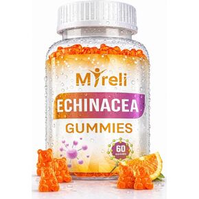 Echinacea 1000mg Gummies Supplement – Herbal Immune Formula, Botanical Antioxidant Blend, Vegan Plant Based, Non-GMO, Gluten Free, Chewable for Adults, Daily Wellness Option, 60 Count Bottle in Saudi Arabia