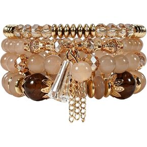 Ardorchid Boho Bracelets Stretchy Stacks Beaded Bracelet for Women Funny Banana Bracelets Heishi Clay Bracelet Friendship Jewelry Birthday Party Gifts in Saudi Arabia