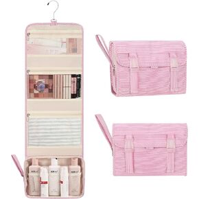 Relavel Travel Hanging Toiletry Bag for Men Women Travel Kit Shaving Bag Waterproof Large Makeup Bag Wash Bag Makeup Organizer Cosmetic Case for Bathroom Shower Black in Saudi Arabia