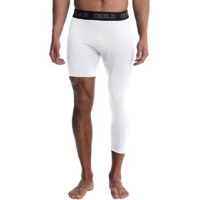 OEBLD Single Leg 3/4 Compression Tights, Unisex Sports Compression Pants in Saudi Arabia