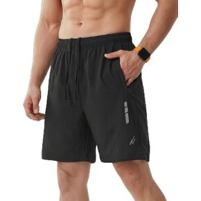 NY Threads Men's Running Shorts 7 Inch Inseam Lightweight Workout Gym Shorts Quick Dry Sports Athletic Shorts in Kuwait