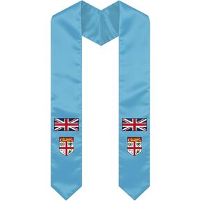 Fiji Graduation Sash Stole International Study Abroad Unisex Fiji Flag Graduation Scarf in Kuwait