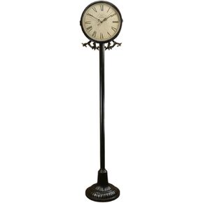 Grandfather Clocks Retro Floor Lamp, Living Room Sofa Side Light Luxury Design Bedroom Ins New Year Bedside Led Atmosphere Clock in Saudi Arabia