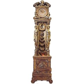 Grandfather Clocks Vertical Standing Clock Large Floor European Antique Tv Cabinet Next to The Ornaments in Kuwait