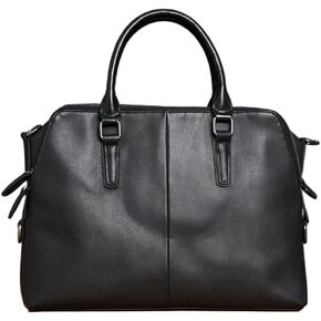 Genuine Leather Business Men Briefcase Casual Tote Bag Men's Shoulder Bag 15 Inch Laptop Bag in Saudi Arabia