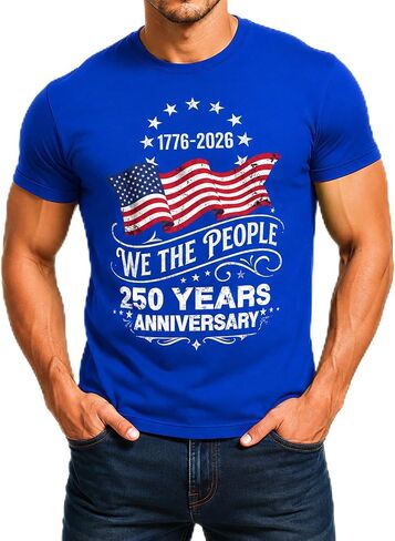250 Anniversary USA Shirts: 1776-2026 We the People 250th Birthday Patriotic American Flag T-Shirt 4th of July Shirt in Kuwait