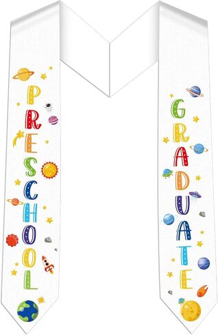 Kindergarten Preschool Graduation Stole - Class of 2026 Graduation Sash for Kids Space Grad Stoles Sashes Gifts for Girls Boys Unisex Graduates Party Decoration 30 Inch in Saudi Arabia