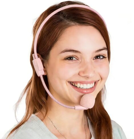 Fake Headset, Rockstar Costume Cosplay Accessories for Women, Hippie Singer Headphone Props in Saudi Arabia