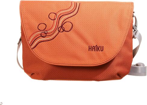 HAIKU Bliss Eco-Friendly RFID Blocking Travel Crossbody Saddle Bag, Rustic Clay in Saudi Arabia