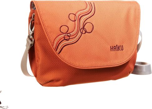 HAIKU Bliss Eco-Friendly RFID Blocking Travel Crossbody Saddle Bag, Rustic Clay in Saudi Arabia
