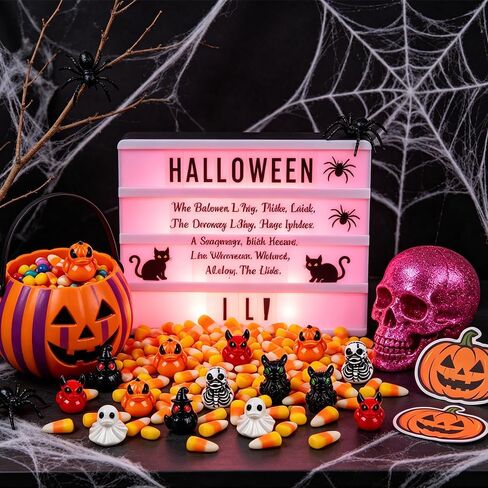 60Pcs Halloween Mini Resin Ducks, Miniature Resin Duck Figures Novelty Halloween Party Favors Gift Decoration(6 Style in Kuwait