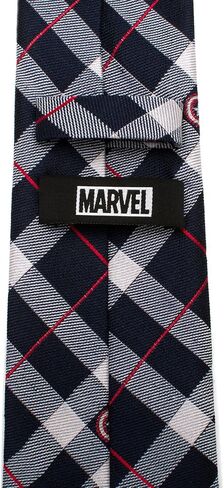 Captain America Blue Plaid Tie in Kuwait