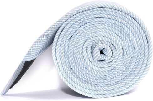 OTAA Light Blue and White Pinstripes Cotton Skinny Tie Casual Ties for Men - Perfect Neck Tie for Groomsmen Wedding Ties or Formal Occasions - Ideal Gifts for Him in Kuwait