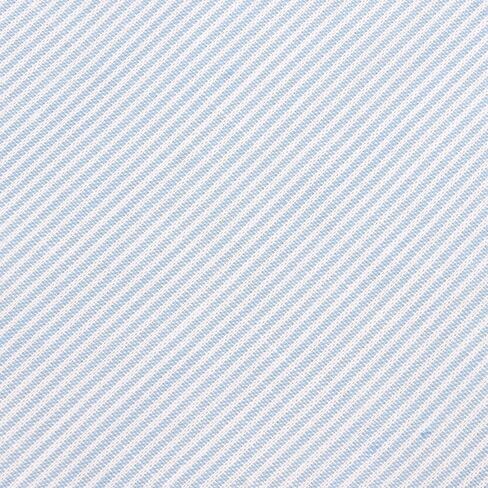 OTAA Light Blue and White Pinstripes Cotton Skinny Tie Casual Ties for Men - Perfect Neck Tie for Groomsmen Wedding Ties or Formal Occasions - Ideal Gifts for Him in Kuwait