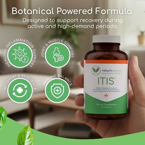 ITIS | Joint Discomfort Support | Nerve Support Supplement | Joint and Muscle Supplements | Celery Seed, Curcumin, Bromelain & More | Pure, Nature-Derived, Plant-Based, 180 caps in Saudi Arabia